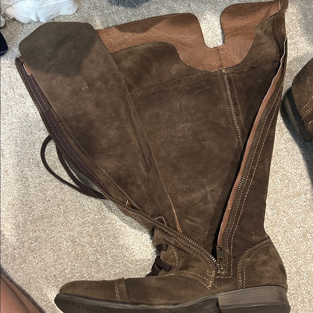 ZIGI Girl Dark Brown Lace-Up Boots - Picture 2 of 3